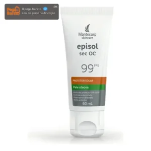 Protetor Solar Facial Fps 99 Episol Sec Oc 60g Mantecorp - Imagem 1