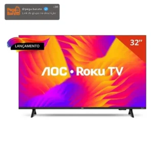Smart Tv Aoc Dled 32 Wi-fi Roku Tv Quad Core 32s5155/78g - Imagem 1