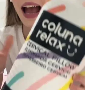Travesseiro Cervical Nasa - Coluna Relax - Carvão Ativado Cor branco e cinza - Imagem 2