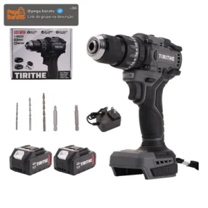 Parafusadeira Furadeira Impacto Brushless 2 Bateria 48v 10mm - Imagem 1