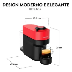 Cafeteira Nespresso Vertuo Pop Vermelho Pimenta - Imagem 3