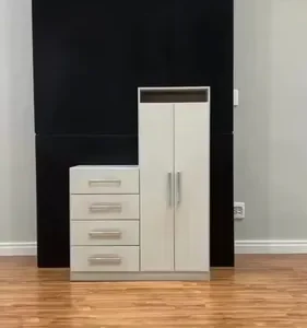 Cômoda Paris 2 Portas 4 Gavetas Branco - Panorama Móveis - Imagem 2