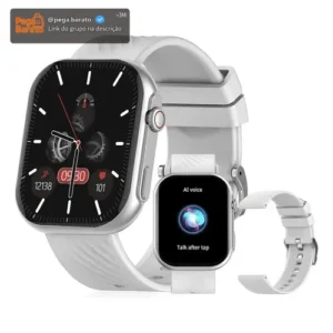 Smartwatch PEJE ZW03 Tela AMOLED 2.13" 2 Pulseiras À Prova d'Água Bluetooth Chamadas 120+ Modos Esportivos Masculino Feminino Android iOS - Imagem 1