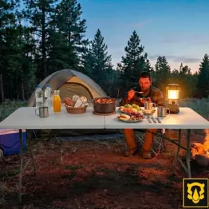 Mesa Dobrável Vira Maleta Com Alça Portátil 1.80m Para Camping Pesca Jardim Área Externa Tft1800 The Black Tools - Imagem 3
