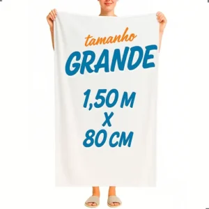 Toalha Microfibra Alta Absorção Grande 150 X 80 Cm Com Bolsa - Imagem 5