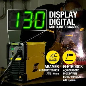 Máquina De Solda Mig Esab Bantam Mig Inversora Bivolt 110/220v - Imagem 4
