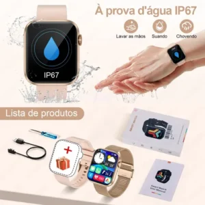 Relógios Inteligentes Feminino Smartwatch Esportivo Original - Imagem 8