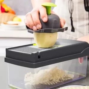 Cortador Picador Manual de Alimentos Ralador Fruta Legumes Cor Verde - Imagem 8