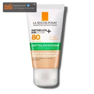 Protetor Solar Facial Antioleosidade com Cor FPS80 Controle da Oleosidade por 12h Reduz Oleosidade e Toque Seco Cor 2.0 Airlicium+ Anthelios La Roche Posay 40g - Imagem 1