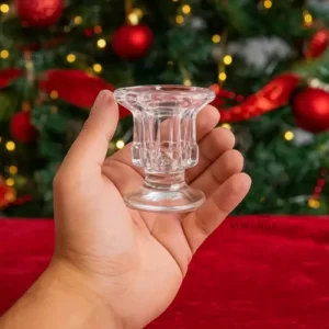 Kit 10 Castiçal Porta Vela De Vidro Decoração Alto Brilho Mesa Suporte Enfeite Marca Kururuá - Imagem 4