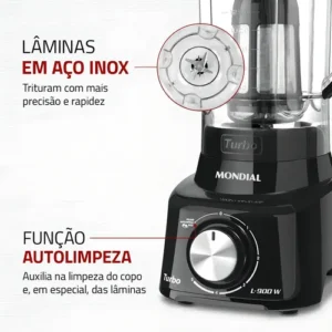 Liquidificador Turbo Full Mondial 900W - L-900 FB - Imagem 7