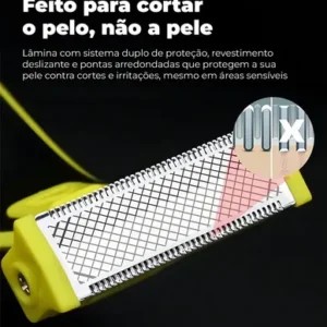 Aparador de Pelos Elétrico Lecom Prova D'Água Bivolt Barbear e Depilar - Imagem 3