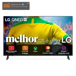 Smart TV 4K 86" LG QNED73 Portal de Games Processador AI α7 Ger8 4K Super Upscaling Google Cast Integrado Controle AI Magic WebOS 25 Modo Esportes Alerta de Esportes - Imagem 1
