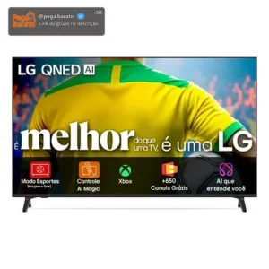 Smart TV 4K 86" LG QNED73 Portal de Games Processador AI α7 Ger8 4K Super Upscaling Google Cast Integrado Controle AI Magic WebOS 25 Modo Esportes Alerta de Esportes - Imagem 1