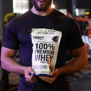 Whey Protein 100% Concentrado Premium 840g Profit Sabor Chocolate - Imagem 2