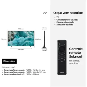 Samsung Vision AI TV 75" QLED Ultra 4K Q7F 2025 - Imagem 4