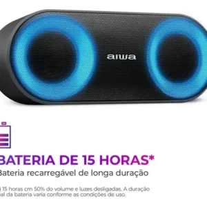 Caixa De Som Speaker Aiwa AWS-SP-01 Bluetooth Cor Preto - Imagem 10