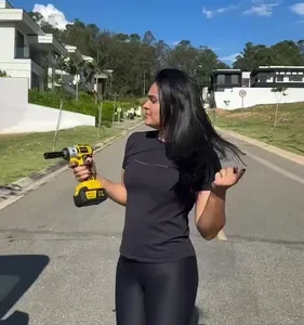 Chave De Impacto e Parafusadeira A Bateria 21v 4ah 3 em 1 Brushless Amarelo 50hz/60hz Sem Escova 2 Baterias Recarregável Bivolt MESTRI - Imagem 10