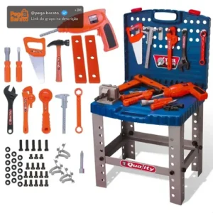 Super Kit Ferramenta Com Furadeira Brinquedo Infantil - Imagem 1