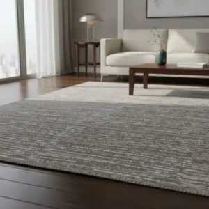 Tapete Para Sala Antiderrapante Jacquard Marrom 140x200cm Lavável - Imagem 8