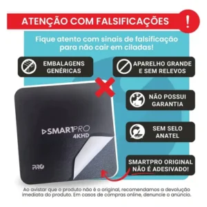 TV Box Proeletronic SmartPro PROSB-3000 4K, com Android 10 e 16GB - Imagem 7