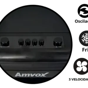 Climatizador De Ar Amvox Umidifica E Ventila 18l Preto - Imagem 13