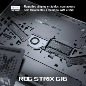 Notebook Gamer Rog Strix G16 G615jpr Nvidia Rtx 5070 Intel Core I9 14900hx 32gb Ram 1tb Ssd Windows 11 Home Tela 16 240hz Led Cinza - S5001w - Imagem 10
