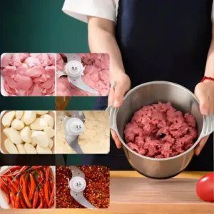 Processador Triturador Elétrico De Alimentos Inox 2 Litros - Imagem 9