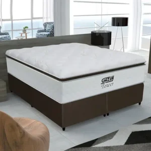 Cama box queen colchão de molas pocket ensacadas Tower Gazin 158x198x72cm - Imagem 2