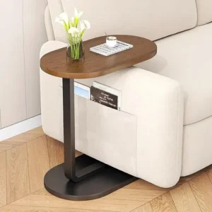 Mesa Apoio De Canto Lateral Notebook Café Suporte Sofá Cama - Imagem 6