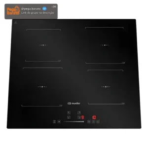 Cooktop de Indução Mueller 4 Bocas 7200W Painel Touch Preto - Imagem 1