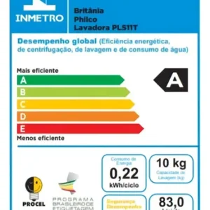 Lava e Seca Philco 16 Programas Eco Inverter 10 kg Inox PLS11T - Inox - Imagem 9