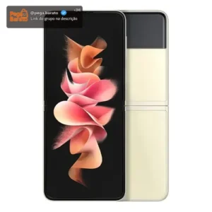 Smartphone Galaxy Z Flip3 5g 128gb 8gb Ram Creme Samsung - Imagem 1