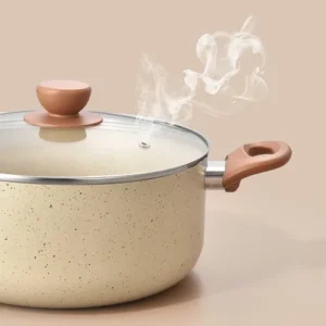 Jogo 5 Panelas Antiaderentes De Ceramica Terrara Bege - Oikos - Imagem 8