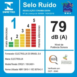 Aspirador de Pó Vertical Sem Fio Electrolux Ergorapido 2 em 1 Cyclone até 21 min Branco (ERG21) - Bivolt - Imagem 4