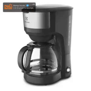 Cafeteira Elétrica ECM20 30 Xícaras Efficient Função Manter Aquecido Cor Inox Preta Electrolux - Imagem 1