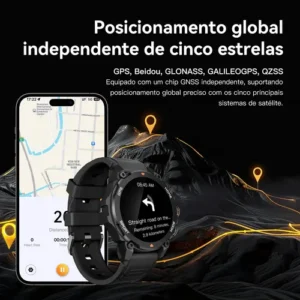 Relógio Smartwatch Aurafit Trek1 Com Gps À Prova D'água 5atm - Imagem 4