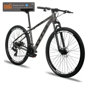 Bicicleta Mountain Bike Gts Feel Full Aro 29 Tamanho Do Quadro 19" Cinza/Preto - Imagem 1