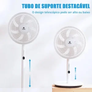 Ventilador de Coluna Silencioso Com Controle Remoto e Altura Ajustável - Imagem 5
