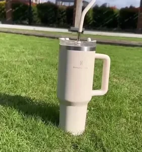 Copo Térmico Gigante 1,2l Inox Com Tampa E Inox Canudo Cor Rosa Cor Pura / Material Fosco - Imagem 2