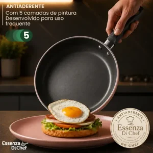 Jogo De Panelas Antiaderente 9 Peças Teflon Várias Cores - Imagem 6