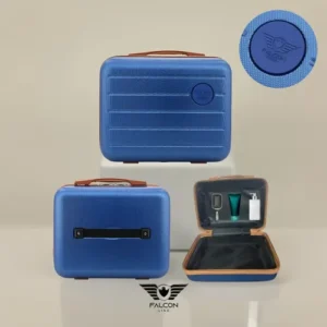 Kit Bolsa Mala Viagem Frasqueira Tamanho Pequeno com rodinha para 10kg Cor Azul-escuro - Imagem 5