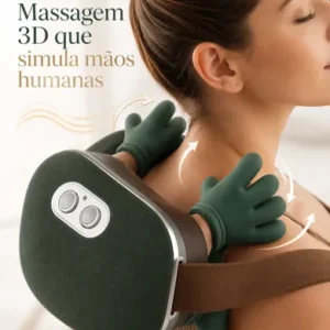Massageador Elétrico Pescoço Ombros Mãozinha 3d Aquecimento - Imagem 3