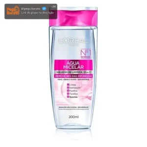 Água Micelar Solução De Limpeza 5 Em 1 L'oréal Paris Todos Os Tipos De Pele - Imagem 1
