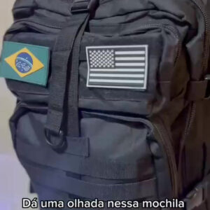 Mochila Tática Impermeável Militar Reforçada Grande 50 Litros Masculina Feminina Anne Preto - Imagem 2