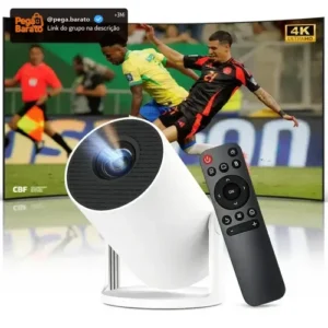 Projetor 4K Android 11 WiFi Bluetooth Hy-300 Vlx Brilho 8000lm - Imagem 1