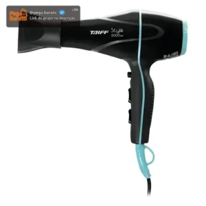 Secador Taiff Style 2000W Iônico Profissional Silencioso Preto.. - Imagem 1