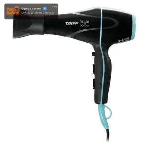 Secador Taiff Style 2000W Iônico Profissional Silencioso Preto.. - Imagem 1