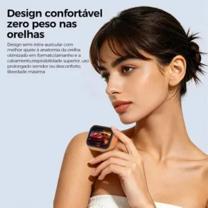 Fone De Ouvido Sem Fio Eletro Mex 90 Pro Bluetooth 6.0 - 30h De Reprodução Resistência, Tela Colorida Inteligente Cancelamento De Ruído Preto - Imagem 11