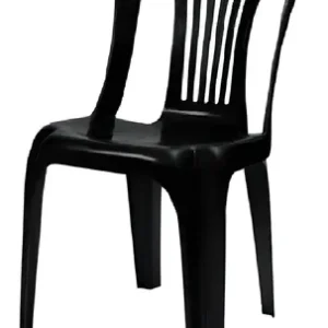 Jr Plasticos Kit Mesa Plástico Quadrada Preta com 4 Cadeiras Bistrô 70cm - Imagem 3